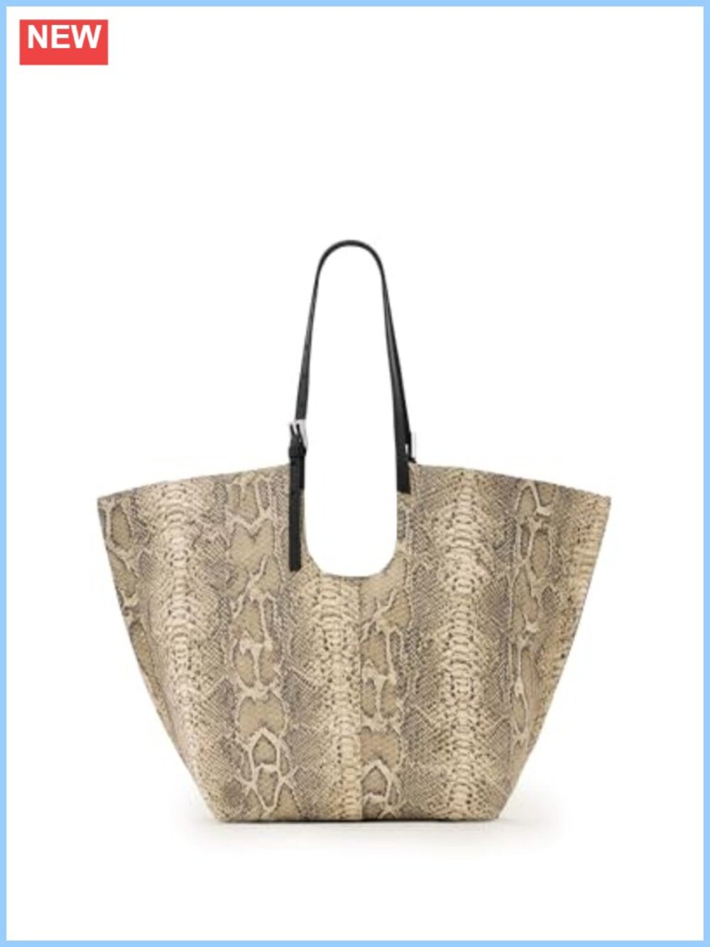 Ara Snake East/West Tote Leather Adjustable Magnetic